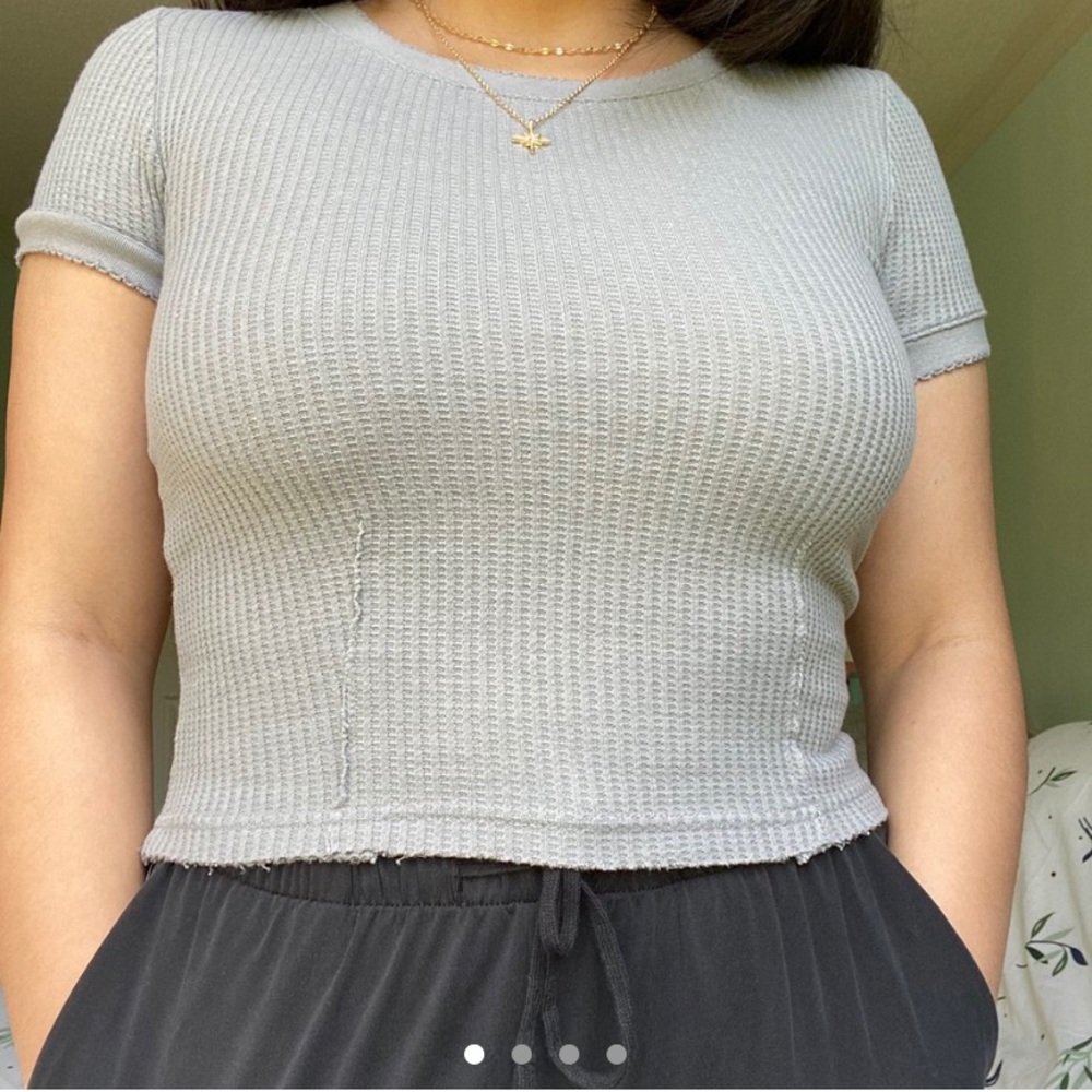 🤍 Cute waffle textured top 🤍